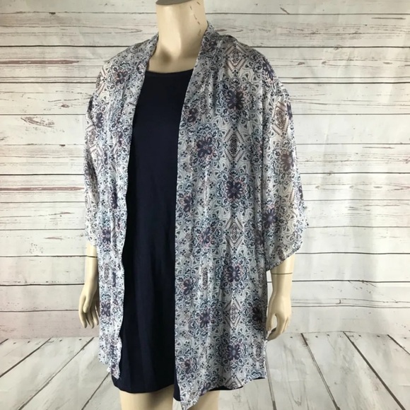 WALLFLOWER Sleeveless Kimono Dress NWT 1X - Picture 1 of 10